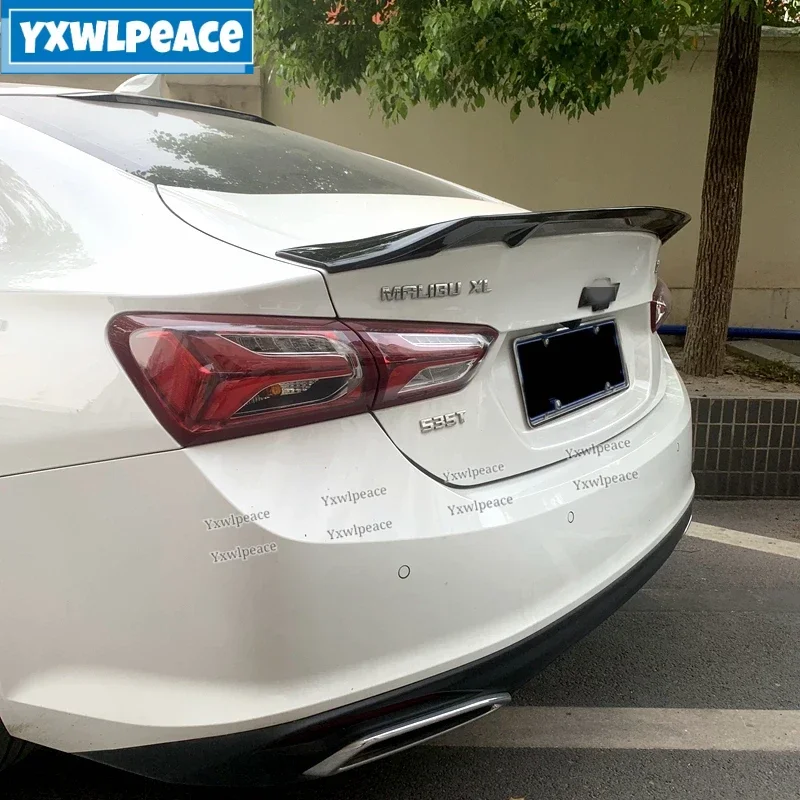 For Chevrolet Malibu XL Spoiler 2016 2017 2018 2019 2020 2021 2022 ABS Plastic R Style Rear Trunk Lip Spoiler Car Styling 