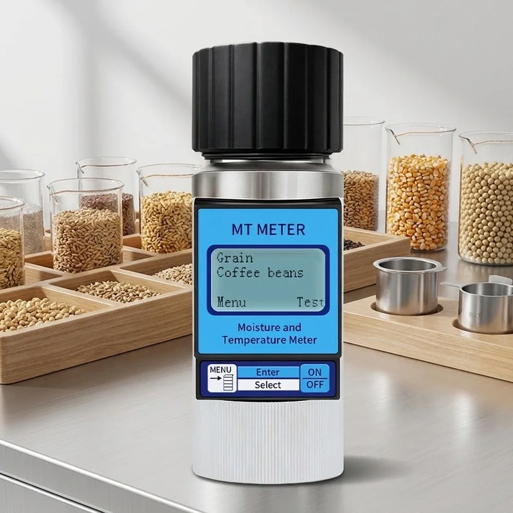 Portable Moisture Analyzer For 43 Kinds Of Grains Paddy Humidity Detector With LCD Display Automatic Calculation Farming Tool