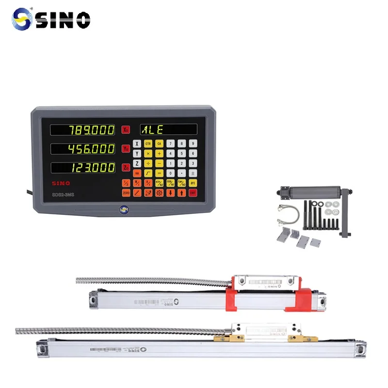 SINO SDS3MS  3-Axis Digital display Readout System Dro with linear encoder  For Lathe BoringMilling  Machine TTL