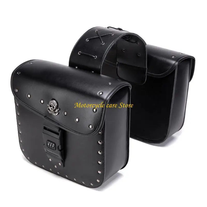 

U75F Universal Motorcycle Side Case Saddlebags Waterproof Removable Design With Anti Theft Lock And High Capacity Storage 2x