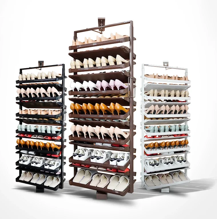 Rotating shoe rack 360-degree household multi-layer dustproof ultra-thin shoe cabinet