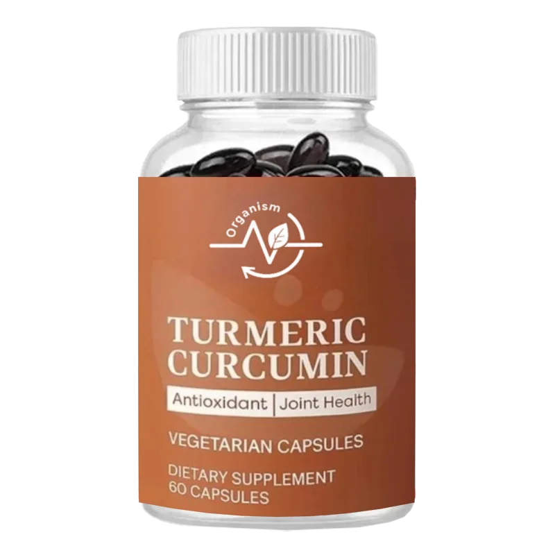 

Куркума и куркумин, содержащий ладан и черный перец - добавка для поддержки здоровья жетовых суставов, 60 капсул