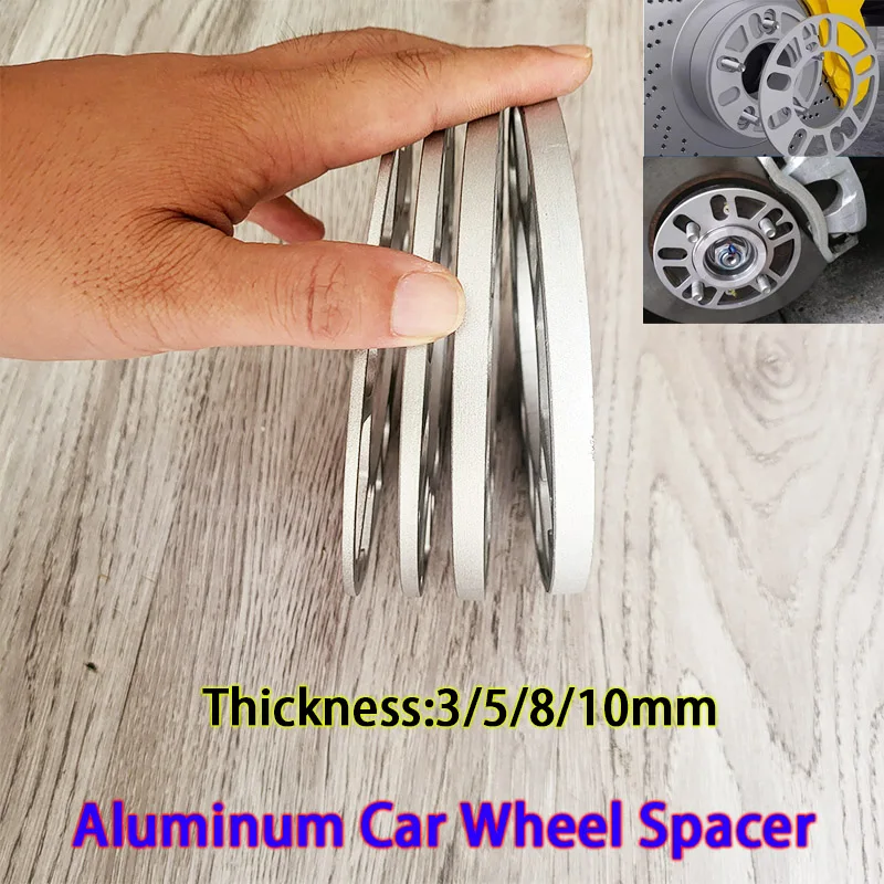 4pcs Universal 4-5 Hole Aluminum Alloy Flange Gasket Car Wheel Hub Modification Widened Wheel Hub ET Friction Chock