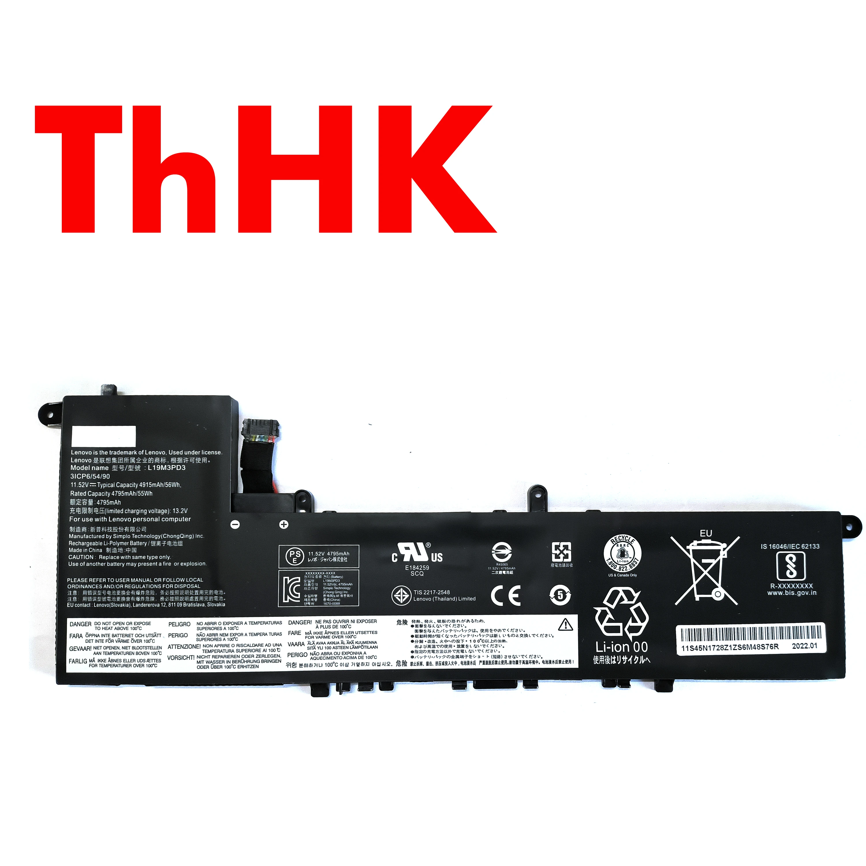 Genuine Original 56Wh L19D3PD3 L19L3PD3 L19M3PD3 Battery For Lenovo Xiaoxin Air 13 2019 2020 Pro IdeaPad S540-13 13ARE 13IML