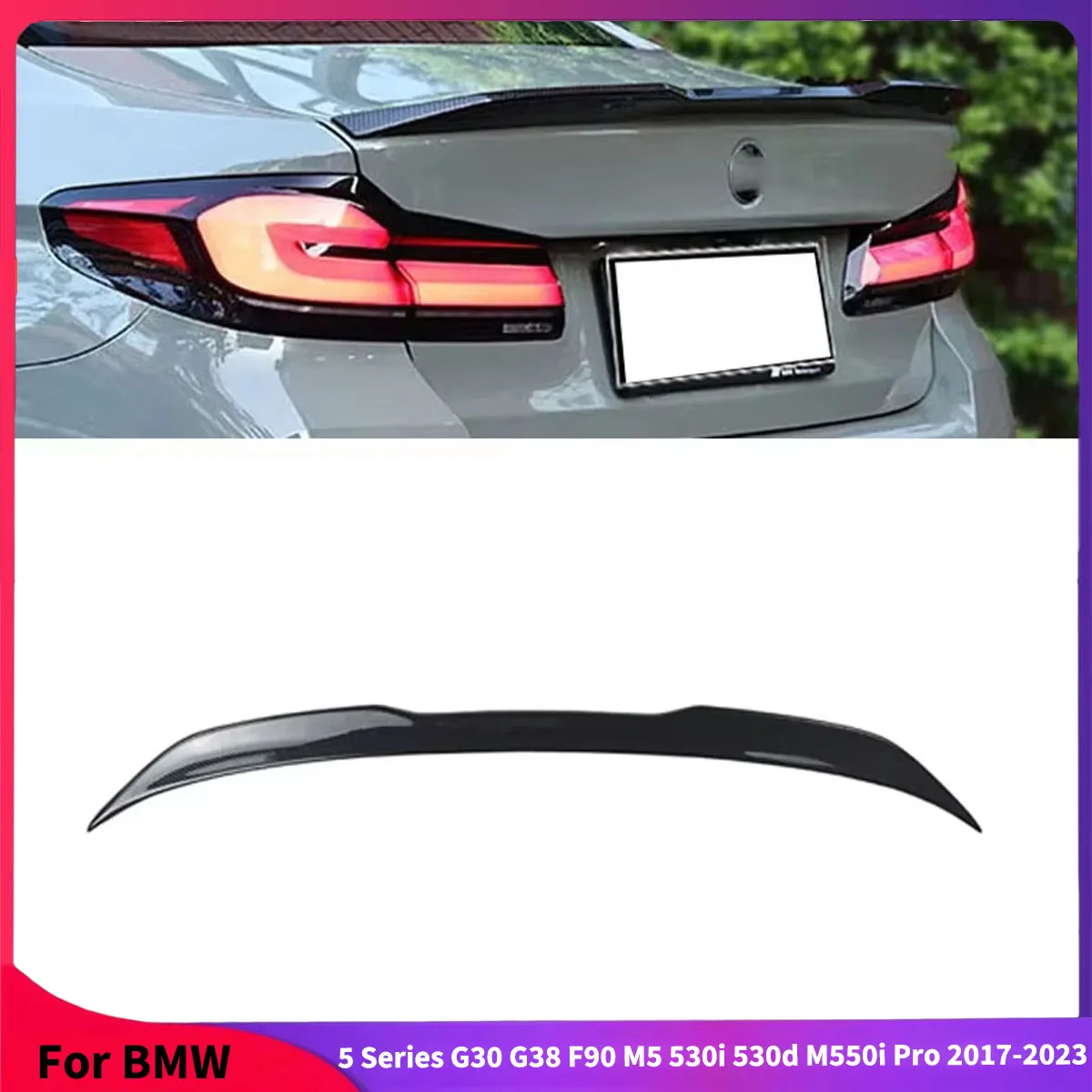 For BMW 5 Series G30 G38 F90 M5 530i 530d 540i M550i M550d Pro 2017-2023 Performance Car Spoiler Wing Spoiler Splitter Bodykits