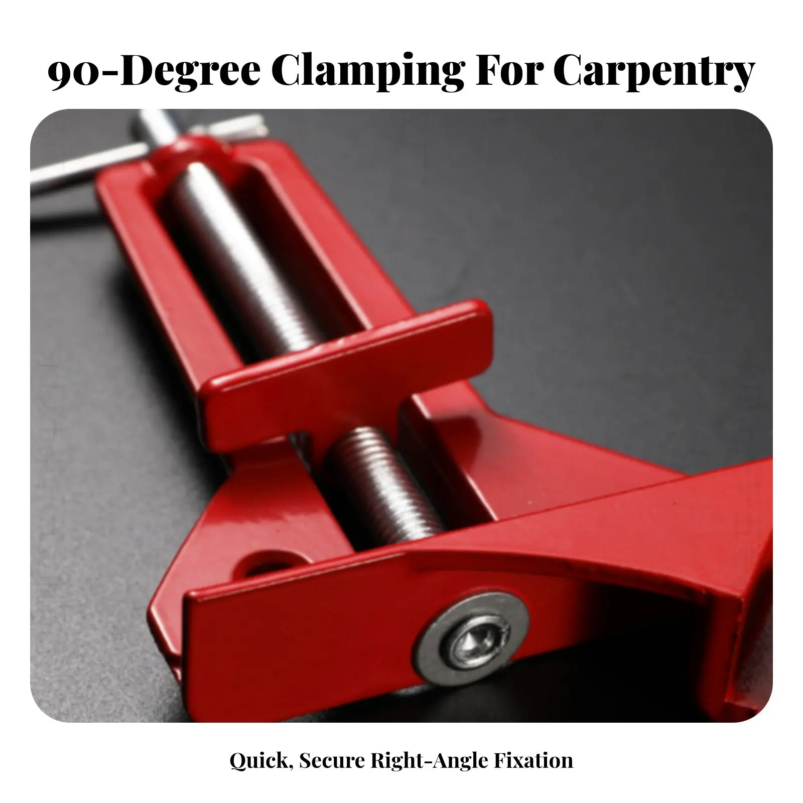Aluminum Alloy Right Angle Clamp Versatile 90 Degree Corner Clamp L-Shaped Clamping Square Easy to Use Workshop Supply - view 2
