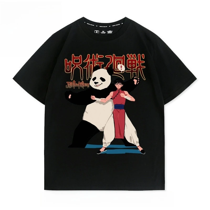 Jujutsu Kaisen Anime Panda Printed T-shirt Men's and Women's T-shirt Men's Top Sports T-shirt 2026 Summer New Tee