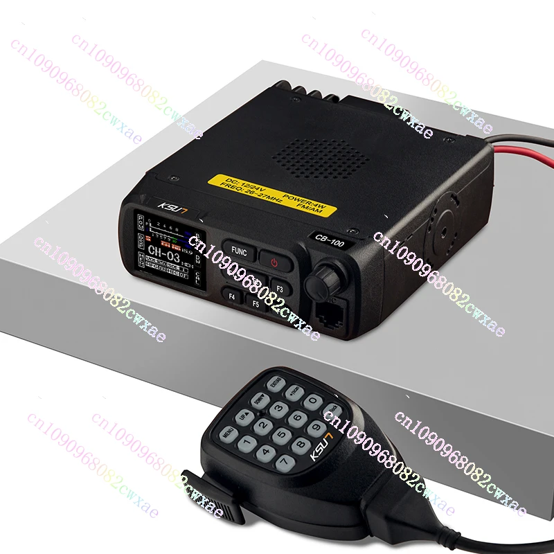 

KSUN CB-100 Walkie Talkie 12V 24V Shortwave Transceiver AM FM SSB 27MHz Vehicle Mouted CB Car Radio for Car Truck