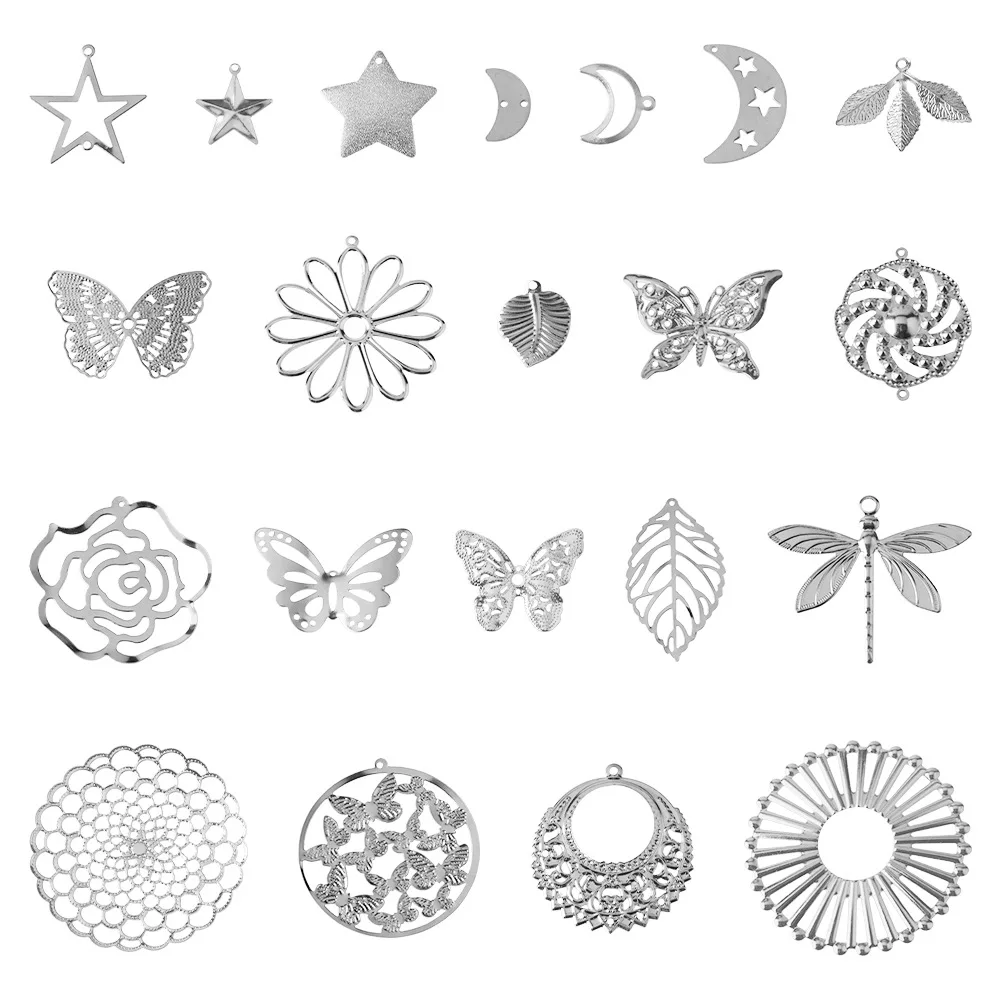 10pcs New Alloy Silver Computer Chip DIY Ornament Accessories Antique Style Tuinga Hairware Hairpin Clothing Material