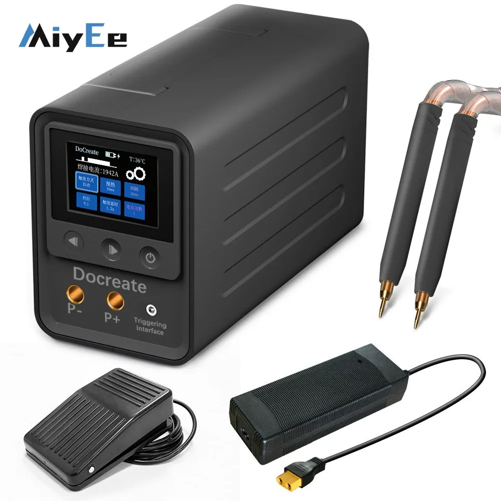 

Docreate-705 0.6mm Spot Welding Machine 10A Fast Charging Spot Welder with 2.4-inch HD Screen
