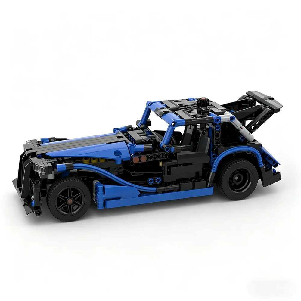 Конструктор MOC Morgan Plus 8 GTR Speed Champion: Классическая модель автомобиля для городских гонок, детская игрушка, подарок, технологичные строительные блоки