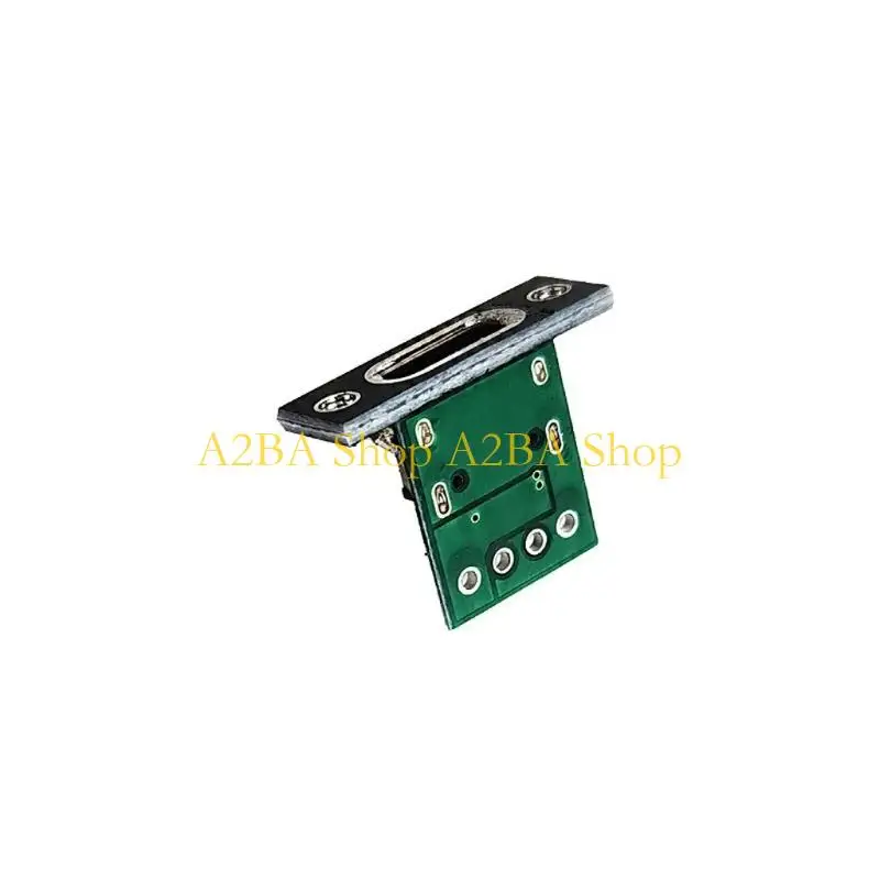 A2BA Type C Female Connectors Repair Module with Fixed Mounting Plate and Solder Pad