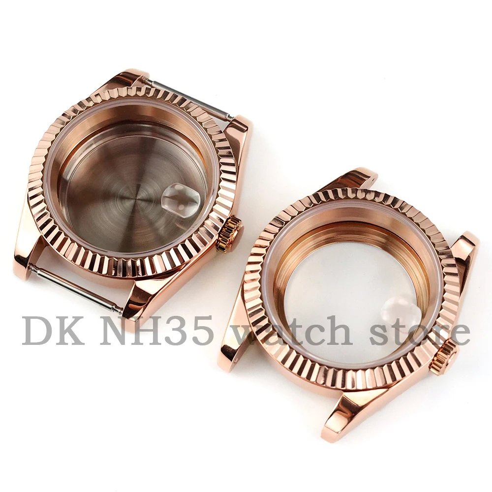 ل DATEJUST حافظة NH35 39 مللي متر/36 مللي متر حافظة ساعة من الفولاذ المقاوم للصدأ صالح Seiko NH35/NH36 حركة 28.5 مللي متر الطلب مقاوم للماء NH35 ساعة