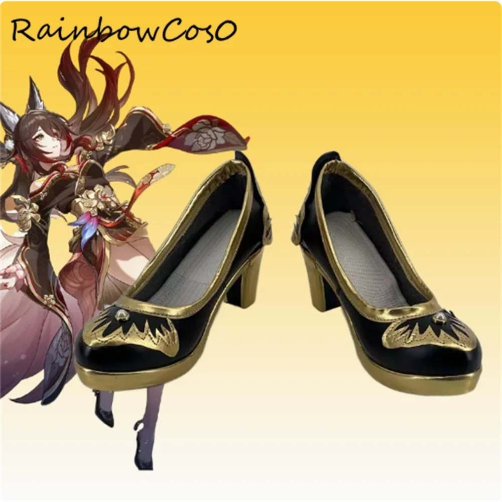 

Tingyun Honkai Impact Honkai: Star Rail Обувь для косплея Сапоги Аниме Карнавал Вечеринка Хэллоуин Рождество W4404