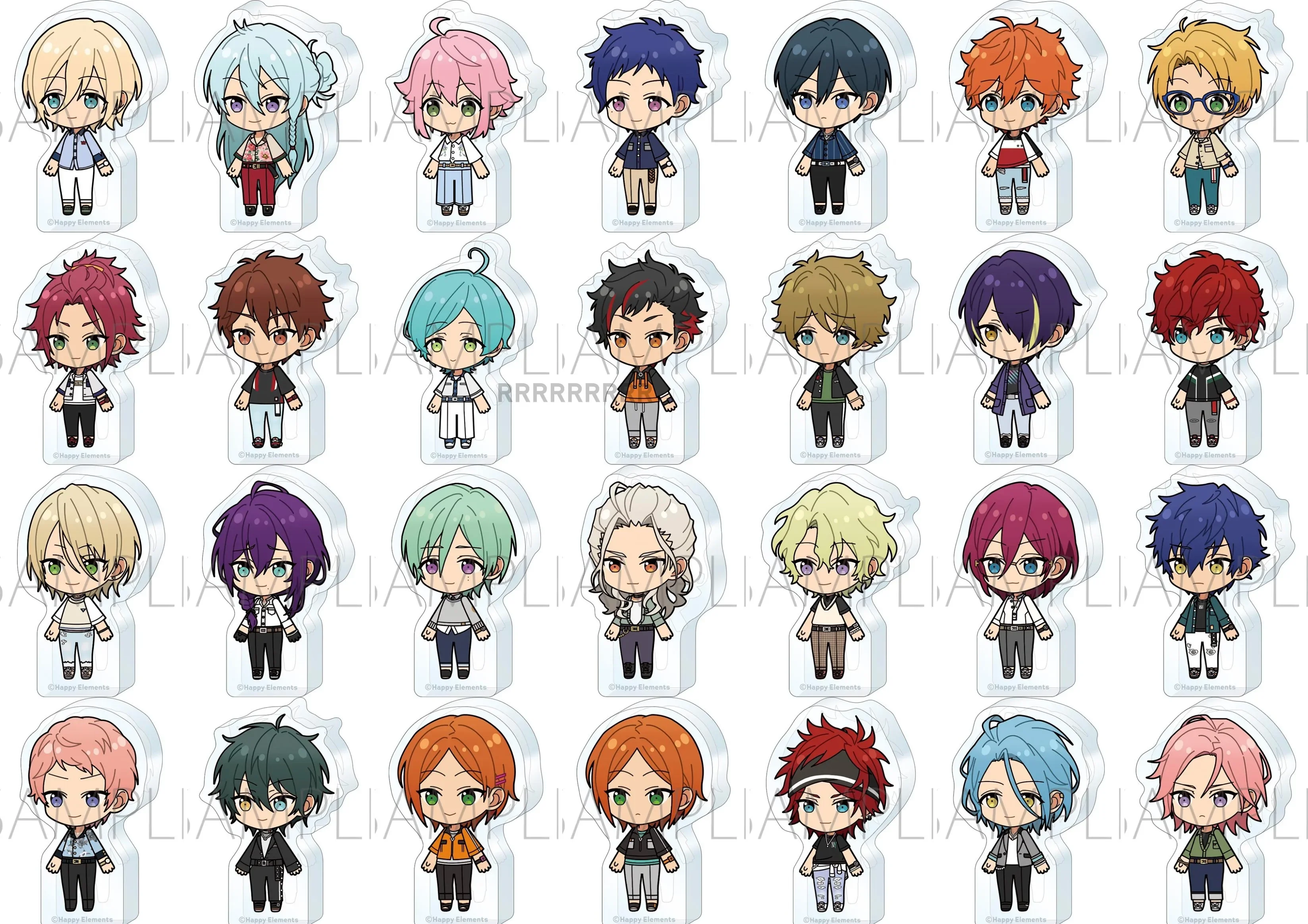 Game Mini Action Figure Doll Chiaki Nazuna Keito Hinata Itsuki Shu Acrylic Stand Model Plate Cosplay Toy Gift