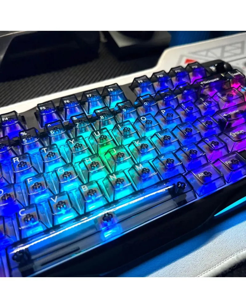 

Transparent keycap, customized original factory height MDA high value cross shaft fog transparent
