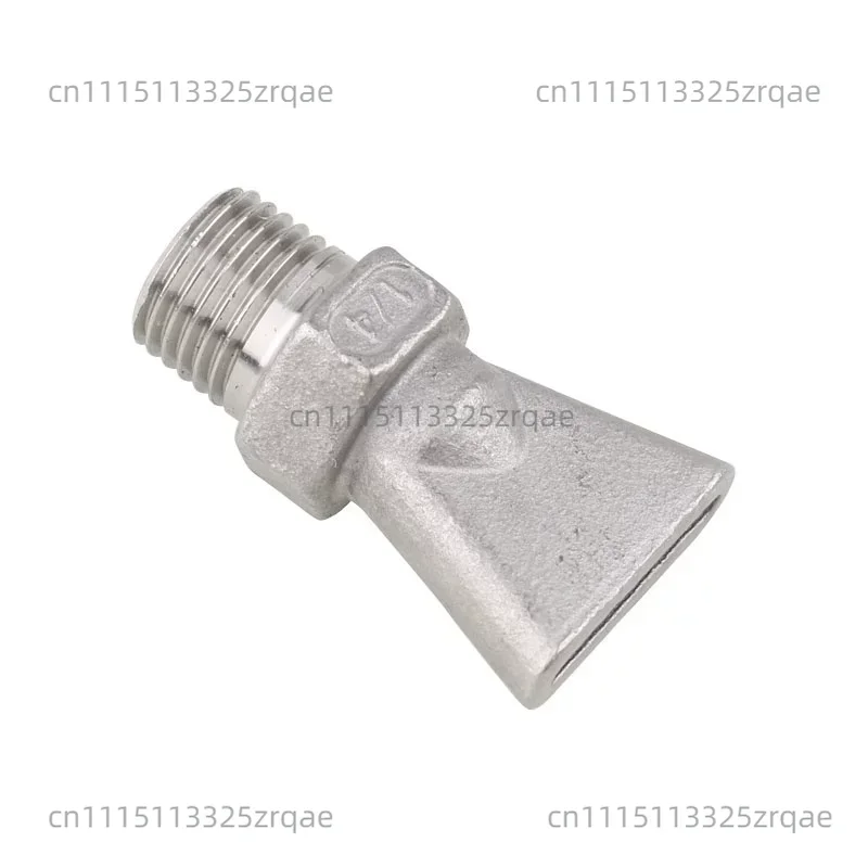 Stainless steel casting duck bill fan nozzle flat head water jet head blowing cooling nozzle high temperature resistance