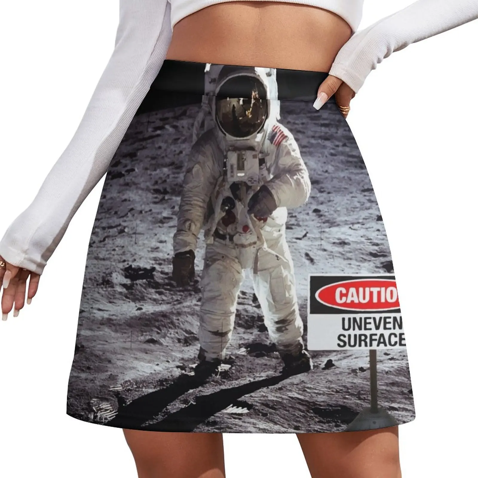 

Caution uneven surface sign on the moon Mini Skirt extreme mini dress clothes for woman elegant party dresses for women 2026
