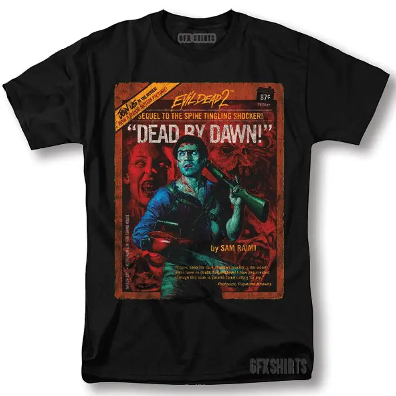 Evil Dead Shirt Horror Movie Vintage Graphic Design T-Shirt