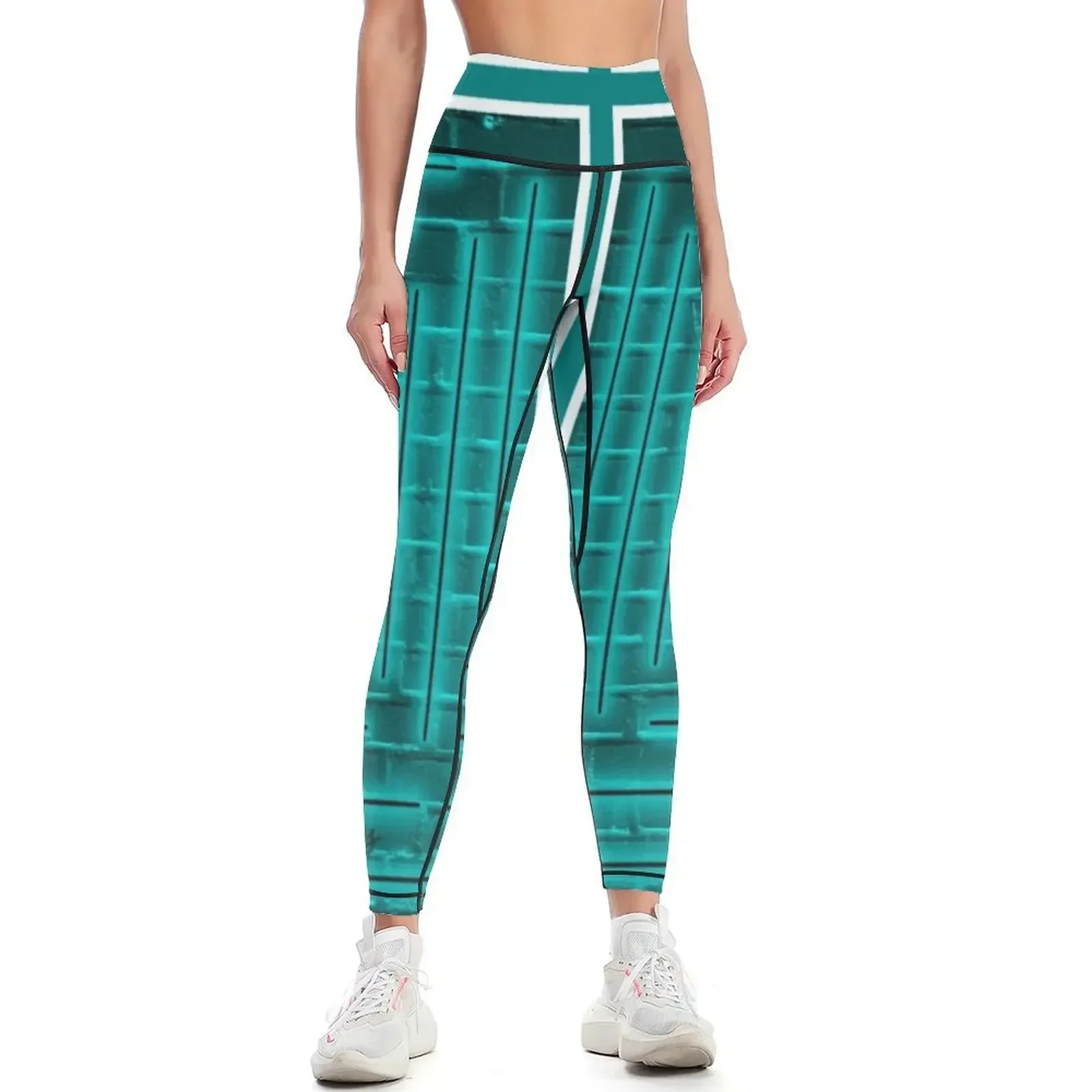 Blue line pattern Leggings sports for legging gym Jogger pants push up legging Womens Leggings