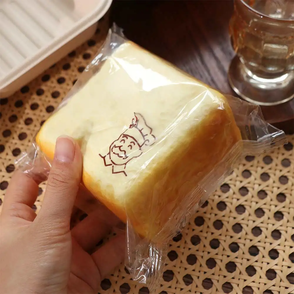 Moist Thick Simulated Bread Toast Squeeze Slow Rising Soft Texture Grandpa Toast Squishy Pinch Finger Suction Sensory Fidget
