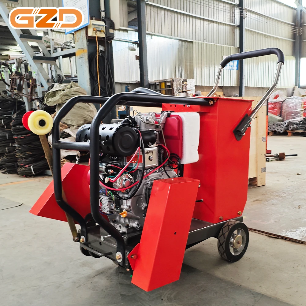 High Power Engine  Diesel Concrete Cutter Custom Blade 300-500mm Road Machine Cutting Tool