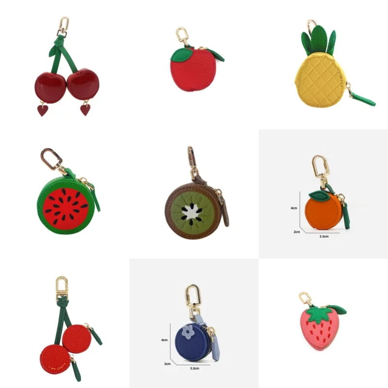 

Bag Charm Cute Fruit Women Accessories Versatile Keychain Mini Clothes Backpack Decoration Doll Toy Simple Girl Gift Wholesale