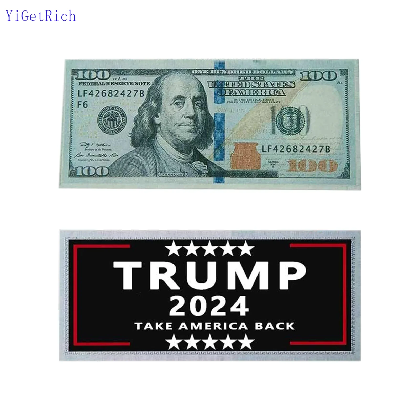 100 Pack Trump 2024 100 Dollar Bills Trump 100 Dollar Bills Prank Money Bills Joke Prank Funny Money Bills Great prank gift