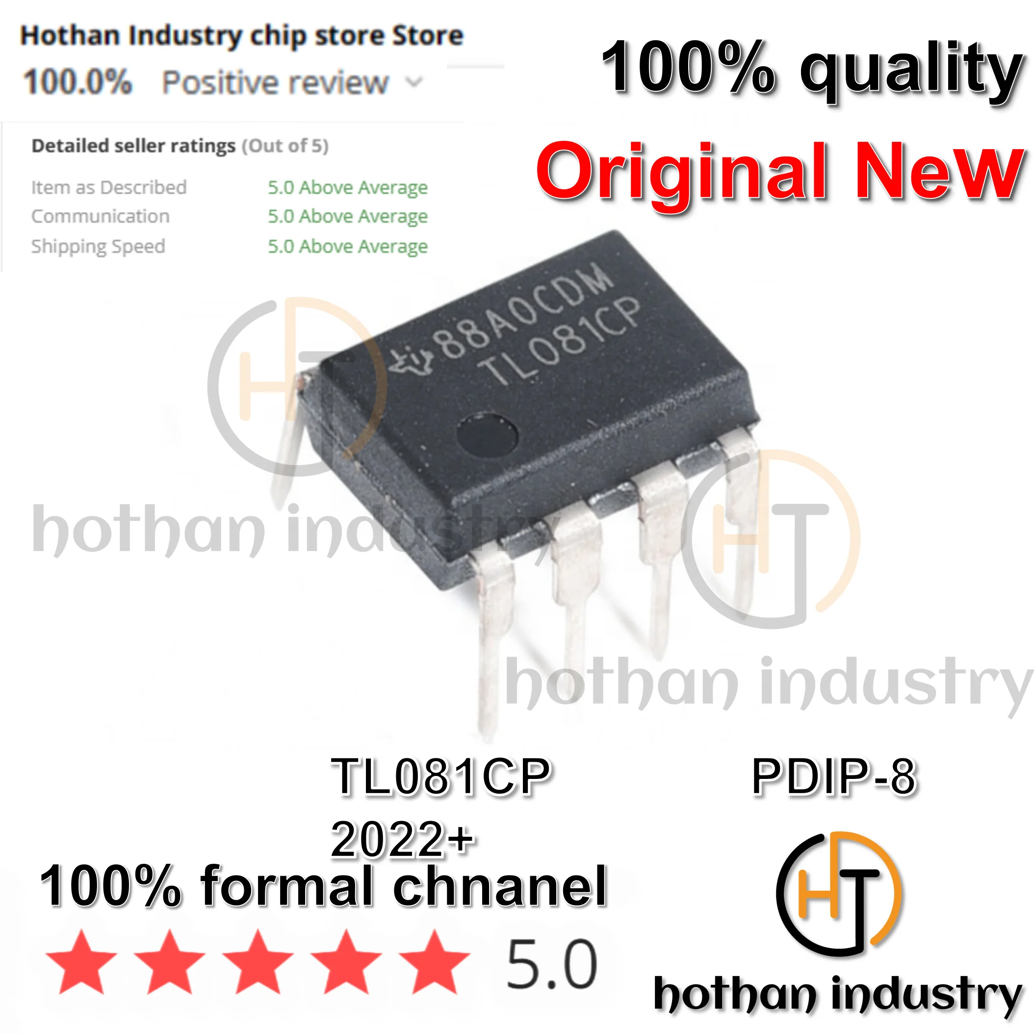 【10pcs】100% Original TL081CP  TL081 High Quality  New Operational Amplifiers - Op Amps JFET Input