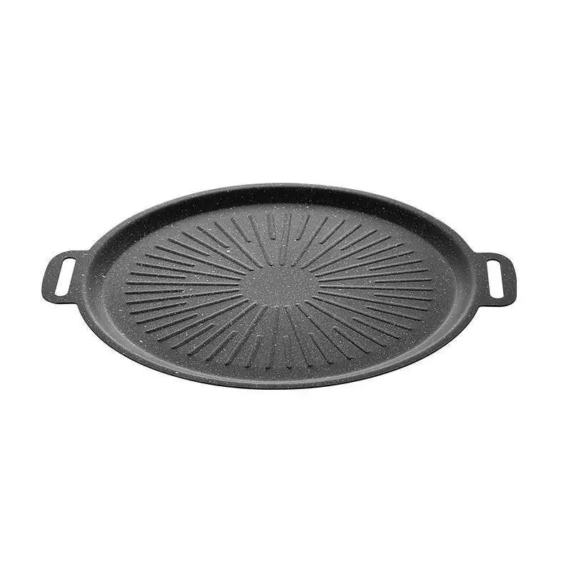 Tableware Medical Stone Grill pan Sun Korean barbecue pan Induction cooker universal iron plate barbecue outdoor camping