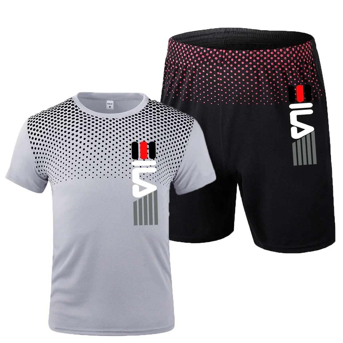 2 Stks/set Heren Trainingspak Gym Fitness Badminton Sportpak Kleding Hardlopen Jogging Sportkleding Trainingsset Sportkleding