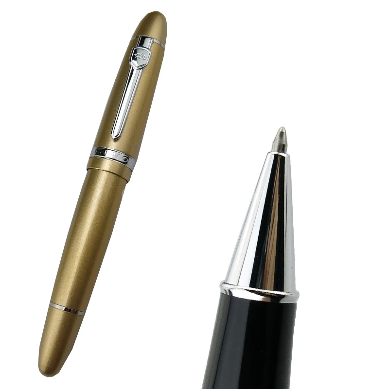 

Jinhao 159, металлическая ручка-роллер большого размера, серебряная отделка, многоразовая профессиональная канцелярская ручка для офиса, школы, дома, ручка для письма