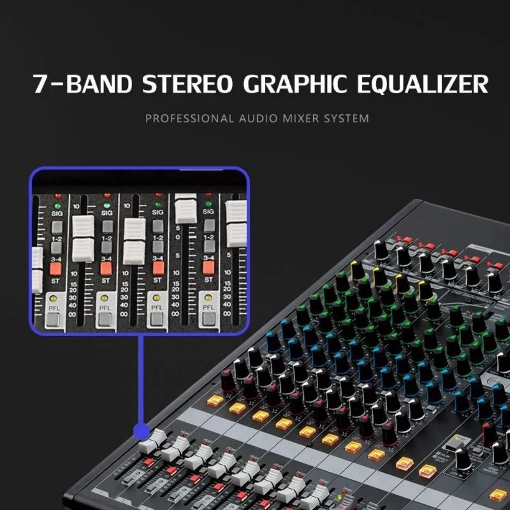 MGP16X 16 Channel Professional Audio Mixing Console Pro Audio Digital Multi Effector Processor for Stage Sound System