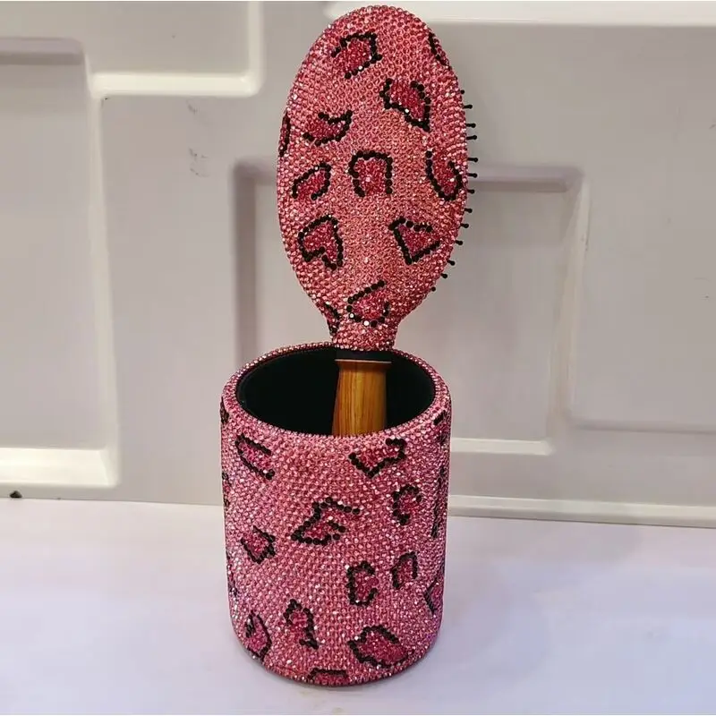 

Full Diamond Air Cushion Comb, Full Diamond Storage Bucket, Durable And Simple Makeup Storage Tube