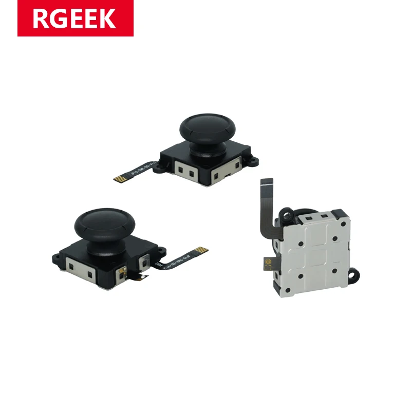 RGEEK 1/2 Stück TMR Elektromagnetischer Joystick Ohne Drift-Effekt Höhere Empfindlichkeit Daumenstick für Switch OLED/Switch Lite