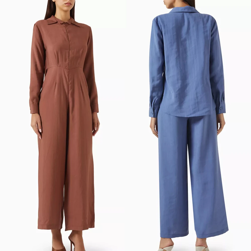 

Customized Elegant Shirt-style Jumpsuit A-Line Evening Dresses Formal Exquisite Long Sleeves High Quality Prom Party Gowns Women