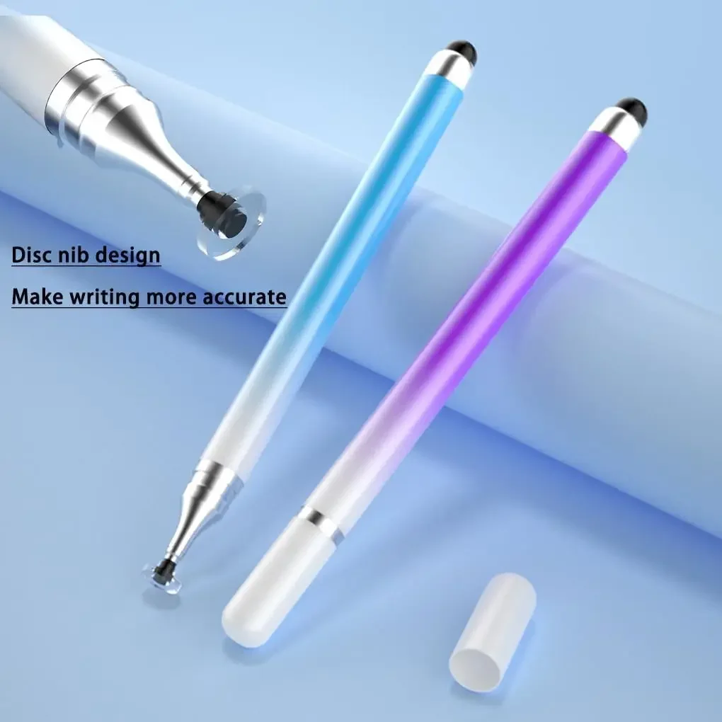 2IN1 Universal Stylus Pen High Sensitivity Tablet Drawing Capacitive Touch Pen for Samsung Iphone Cellphone Tablet Screen Pencil
