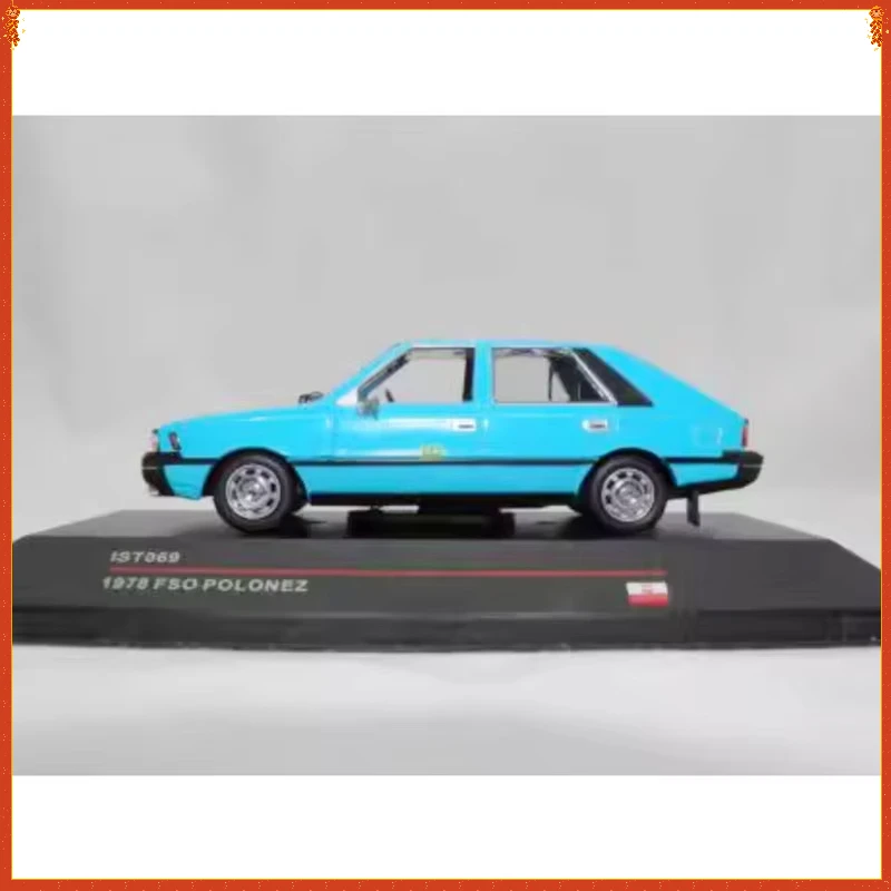 IST Diecast Alloy 1/43 1978 Soviet FSO Polonez MR87 Car Model Blue Collection Display Ornament Toy Gift