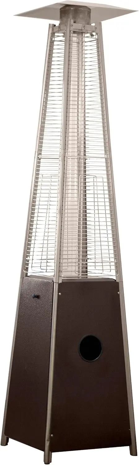 Pyramid Glass Tube Propane Gas Patio Heater, 48000's BTU, CSA certified