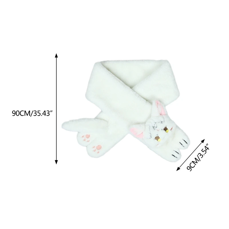 Neuer Stil Mädchen Cosplay Schal LolitaStyle Neckwear Schönes Dienstmädchenkostüm Plüschkatze Halstuch