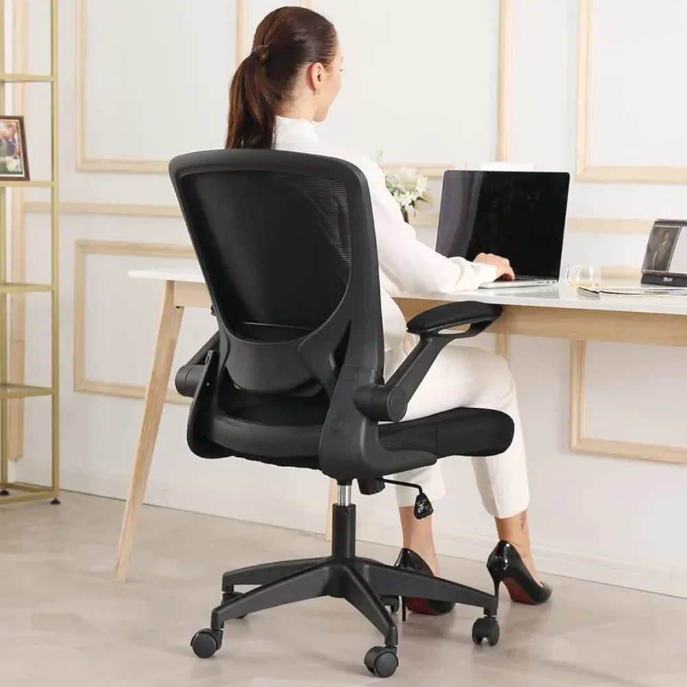 

Gaming Office Chair Computer Armchair Breathable Lumbar Support Computer Chair With Wheels and Flip-up Arms Game Special