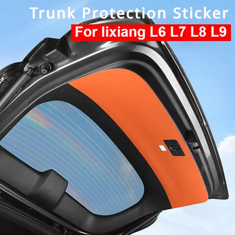 For Li LiXiang L6 L7 L8 L9 Car Tailgate Protection Sticker Trunk Protection Mat Anti-kick Guard Plate Fit Ideal L6 L7 L8 L9