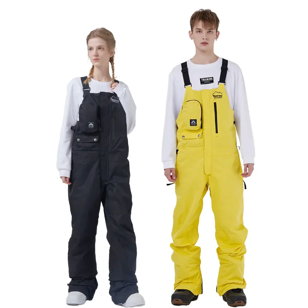 

Snow Pants Men Women's Ski Bibs Winter Ski Pants Waterproof Windproof Woman Ski Overalls Jumpsuits Snowboard Pants Man mamelucos