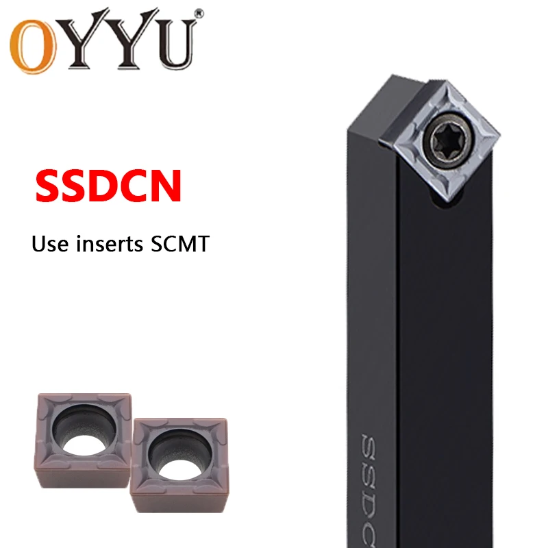 OYYU SSDCN1212H09 SSDCN1616 SSDCN2020 SSDCN2525 SSDCN CNC Bên Ngoài Xoay Thông Minh Cắt SSDCN1616H09 Carbide Dạng SCMT