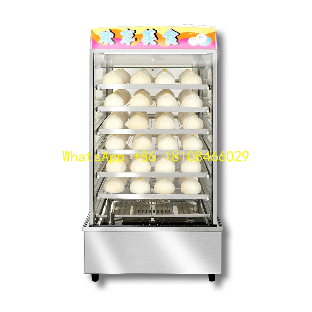 

Food Steamer Warmer Showcase Cabinet Steamer SGM-5ai Commercial Counter Top Electric Bun Steamer Display