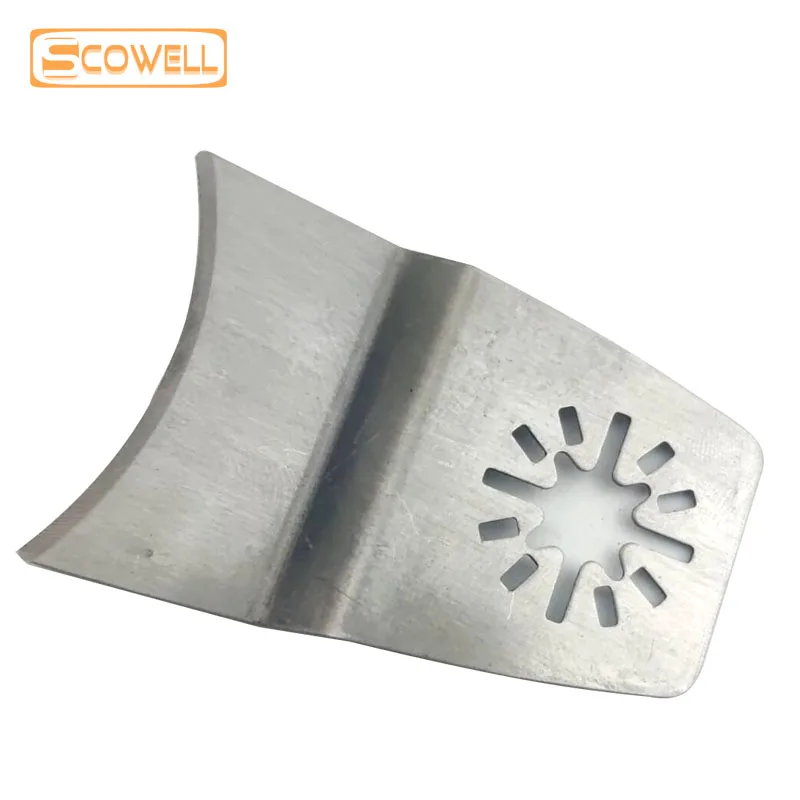5PCS In Acciaio Inox Curvo Oscillante Strumenti Raschietto Pala Coltello Piega Offset Scrabble Lama del Coltello FAI DA TE Multimaster Utensili Elettrici
