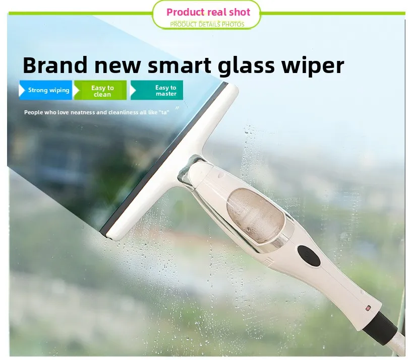 Automatic Glass Wiper Cleaner, Household Window Cleaning Tool, Electric Cleaning Glass Wiper