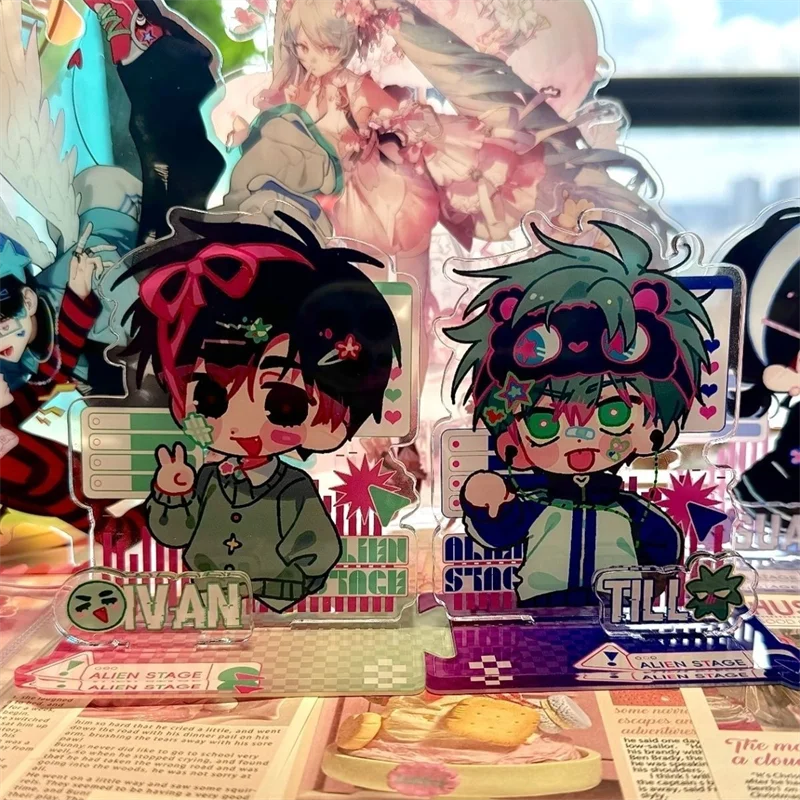 

Anime ALIEN STAGE Till Ivan Cosplay Stand Model Plate Acrylic Ornament Desktop Figure Cute Accessory Fashion Props