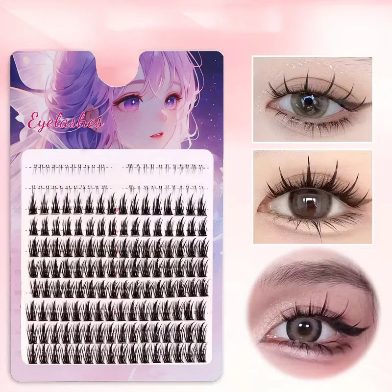 172, Manga-Wimpern, falsche Wimpern, Pure Desire Little Devil Wimpern, COS, vergrößert Doppelwimpern, falsche Wimpern