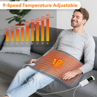 30*60cm Electric Heating Pads for Back Neck Shoulder Home Office Washable Winter Warm Blanket Timed Temperature Control
